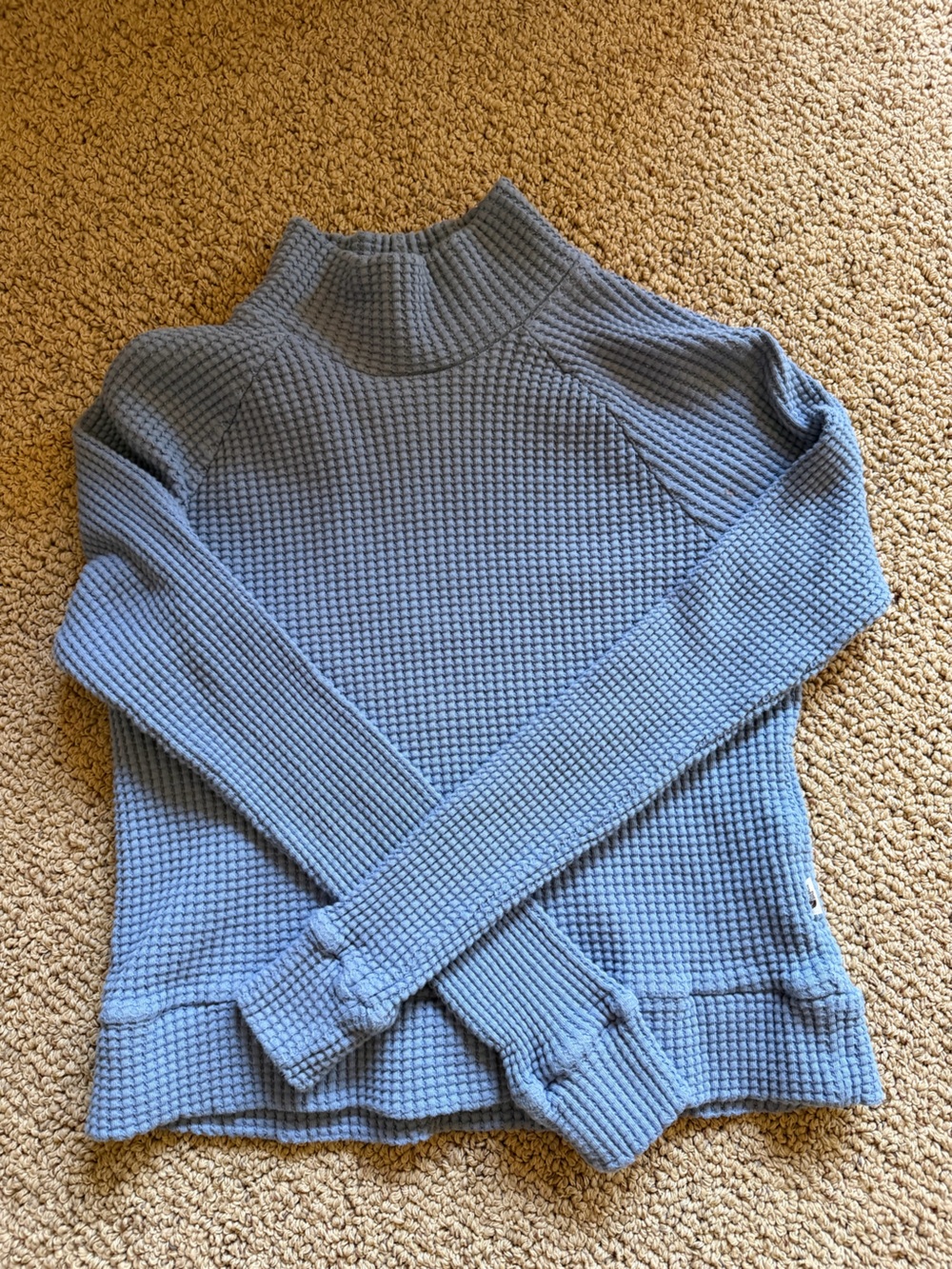 The North Face Light blue Waffle Knit Top